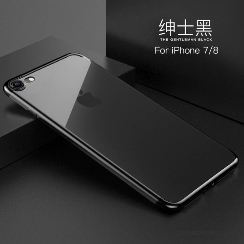 iPhone 7 Placage Coque De Téléphone Protection Silicone Transparent Légère Fluide Doux