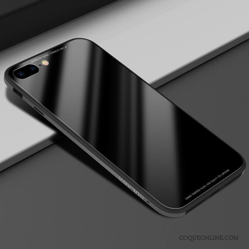 iPhone 7 Plus Blanc Incassable Silicone Coque De Téléphone Métal Protection Étui