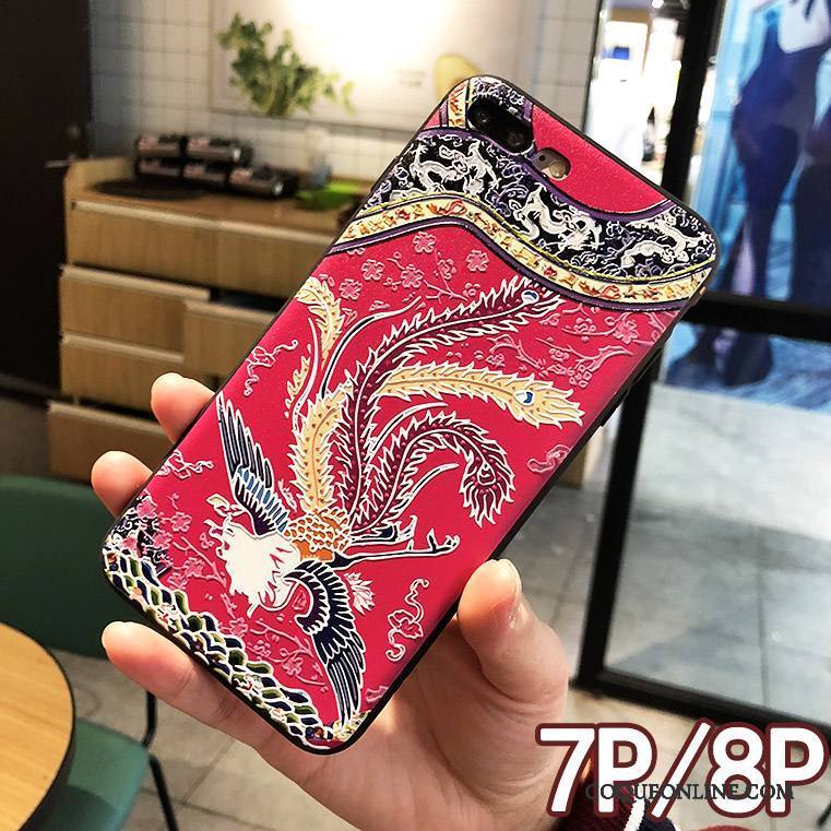 iPhone 7 Plus Bordure Créatif Protection Incassable Nouveau Coque De Téléphone Dragon