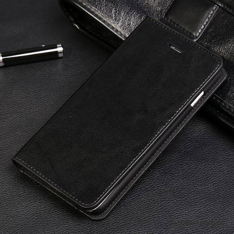 iPhone 7 Plus Clamshell Tout Compris Coque De Téléphone Protection Étui En Cuir Business Cuir Véritable