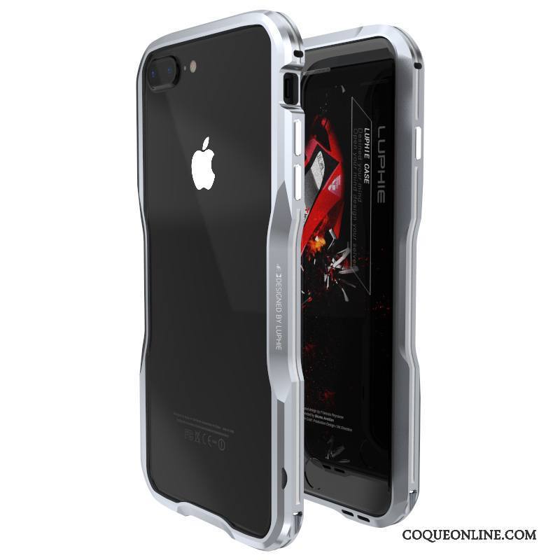 iPhone 7 Plus Coque Border Étui Nouveau Métal Incassable Or Rose Créatif