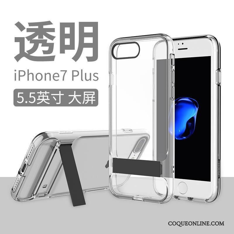 iPhone 7 Plus Coque Créatif Difficile Transparent Support Silicone De Téléphone