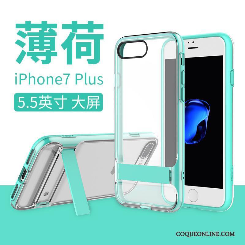 iPhone 7 Plus Coque Créatif Difficile Transparent Support Silicone De Téléphone