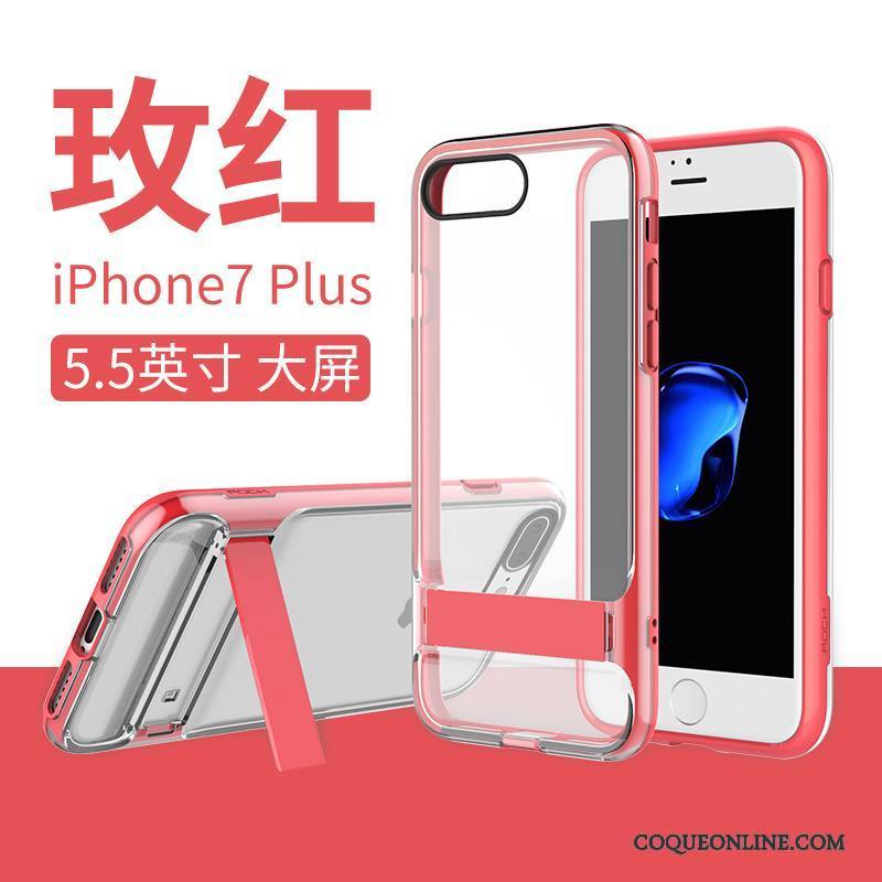 iPhone 7 Plus Coque Créatif Difficile Transparent Support Silicone De Téléphone