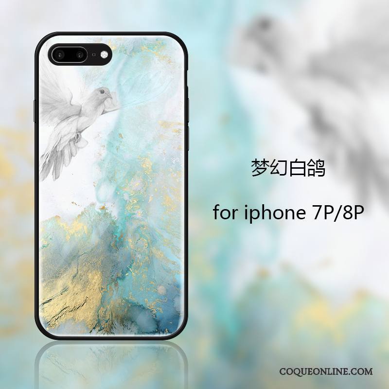 iPhone 7 Plus Coque De Téléphone Personnalité Incassable Bleu Silicone Tendance Créatif