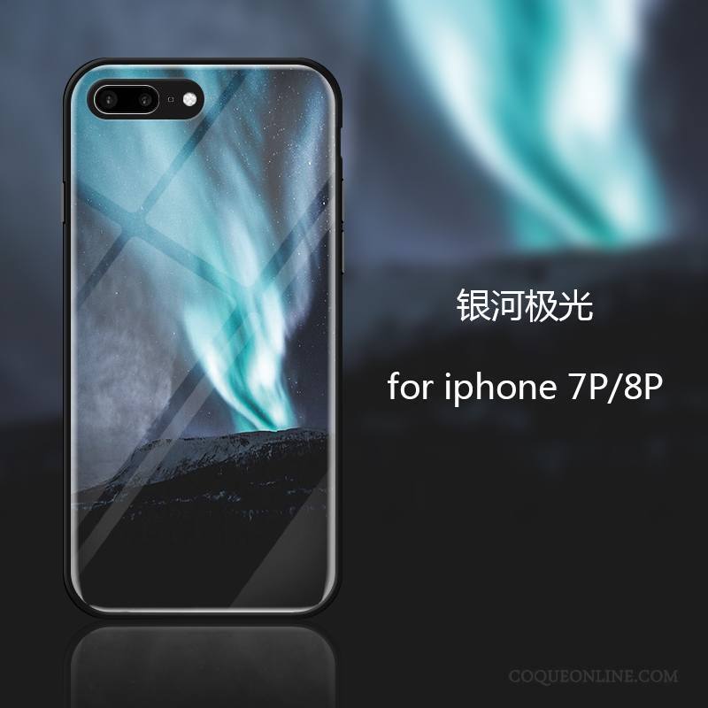 iPhone 7 Plus Coque De Téléphone Personnalité Incassable Bleu Silicone Tendance Créatif