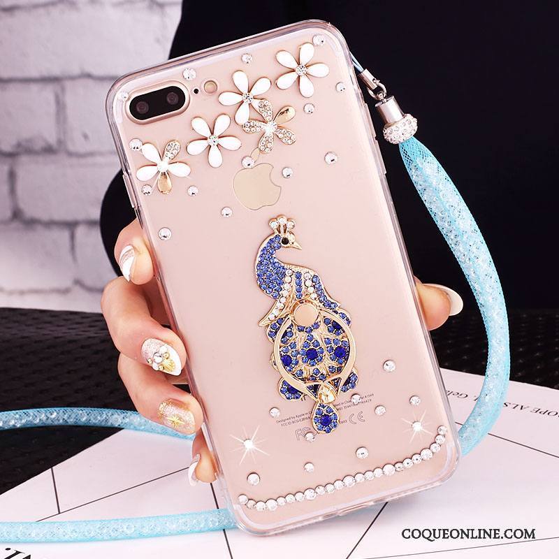 iPhone 7 Plus Coque De Téléphone Protection Strass Étui Or Rose Téléphone Portable