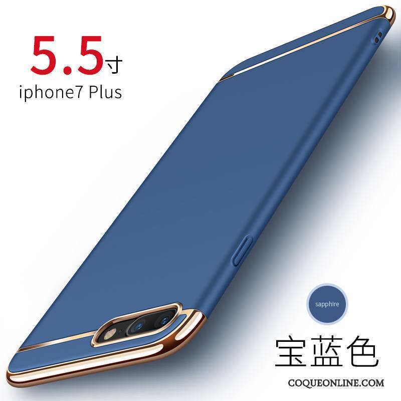 iPhone 7 Plus Coque De Téléphone Étui Protection Délavé En Daim Rouge Incassable