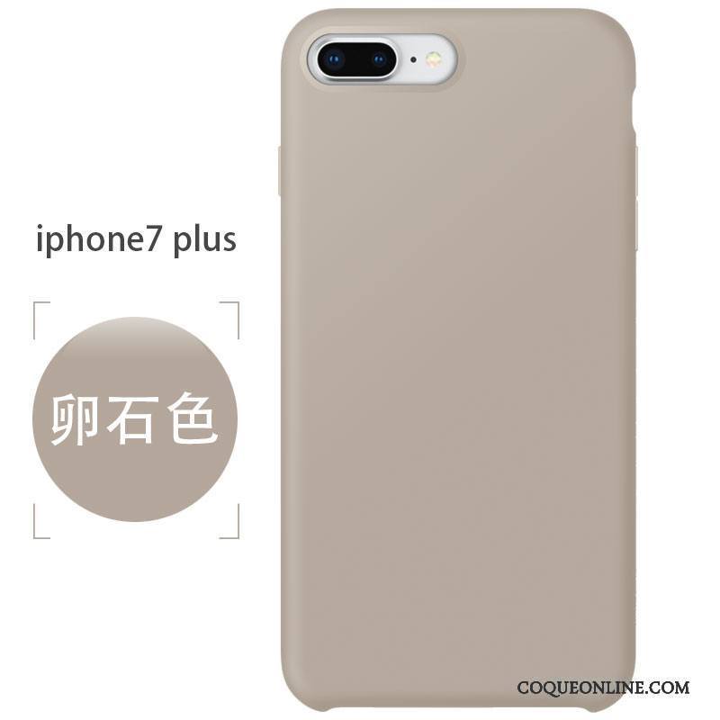 iPhone 7 Plus Coque Incassable De Téléphone Silicone Rouge Authentique Fluide Doux