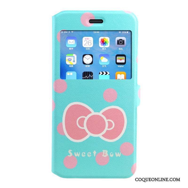 iPhone 7 Plus Coque Peinture Étui Silicone Bleu Protection Housse Dessin Animé