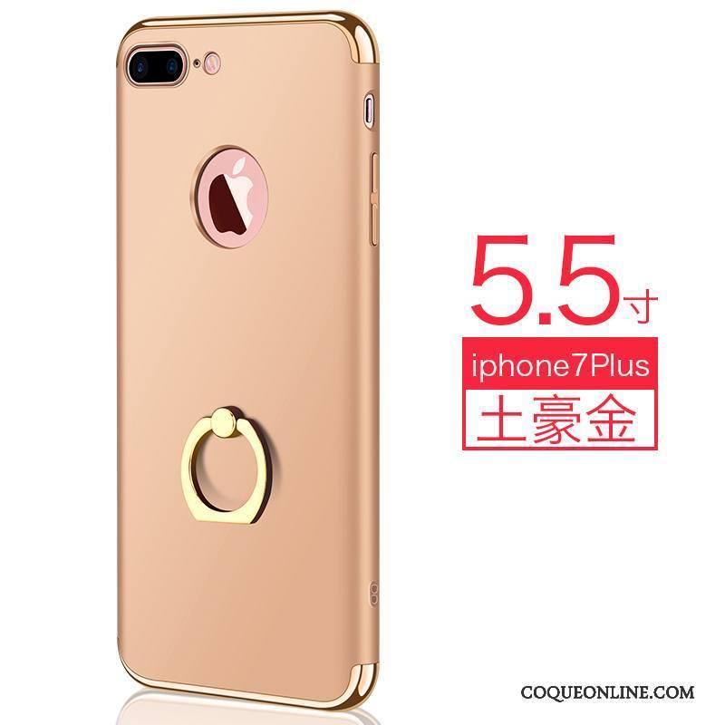 iPhone 7 Plus Coque Tout Compris Marque De Tendance Très Mince Rouge Pu Incassable Ornements Suspendus