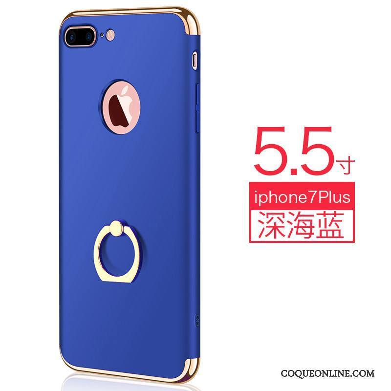 iPhone 7 Plus Coque Tout Compris Marque De Tendance Très Mince Rouge Pu Incassable Ornements Suspendus