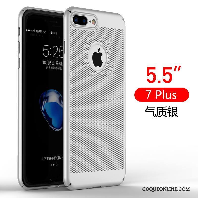 iPhone 7 Plus Coque Étui Nouveau Tendance Délavé En Daim Silicone Incassable Bleu