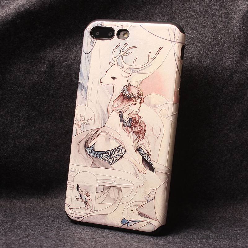 iPhone 7 Plus Dessin Animé Personnalité Tendance Coque De Téléphone Silicone Fluide Doux