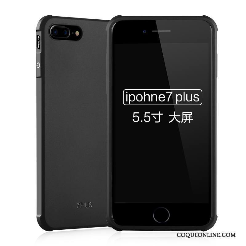 iPhone 7 Plus Délavé En Daim Coque Incassable Téléphone Portable Protection Étui Bleu