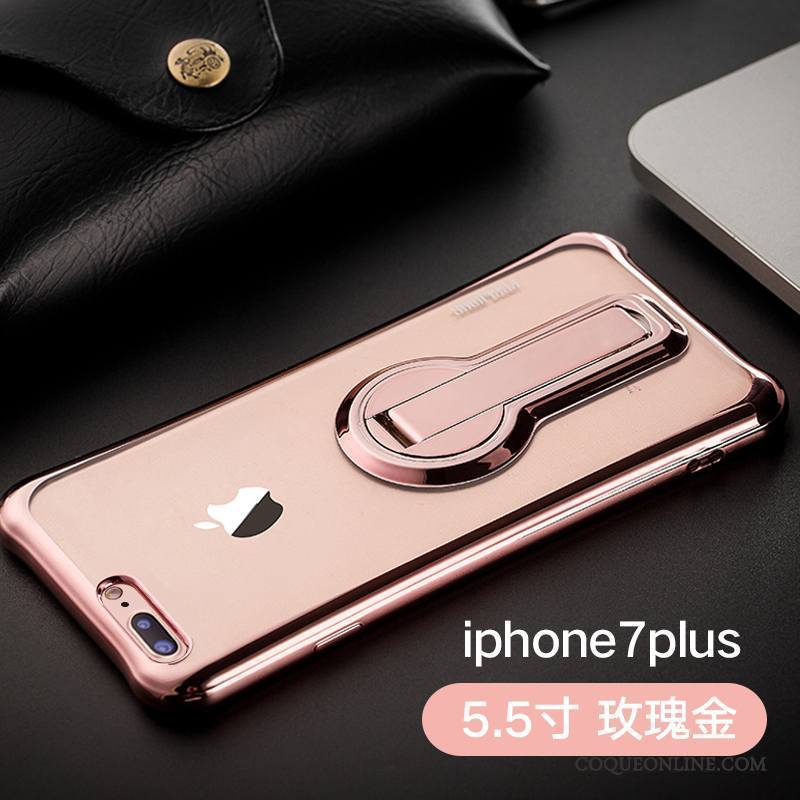 iPhone 7 Plus Foncé Tendance Légère Support Délavé En Daim Protection Coque De Téléphone