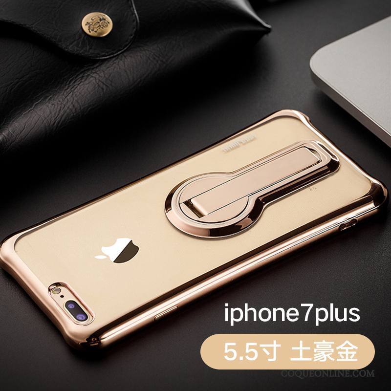 iPhone 7 Plus Foncé Tendance Légère Support Délavé En Daim Protection Coque De Téléphone