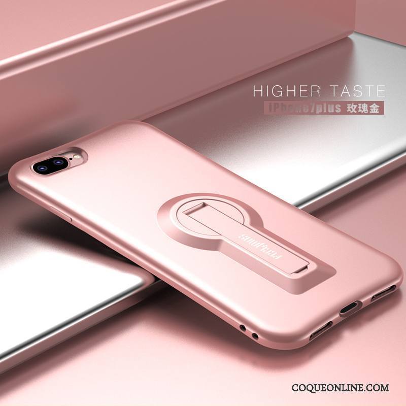 iPhone 7 Plus Foncé Tendance Légère Support Délavé En Daim Protection Coque De Téléphone