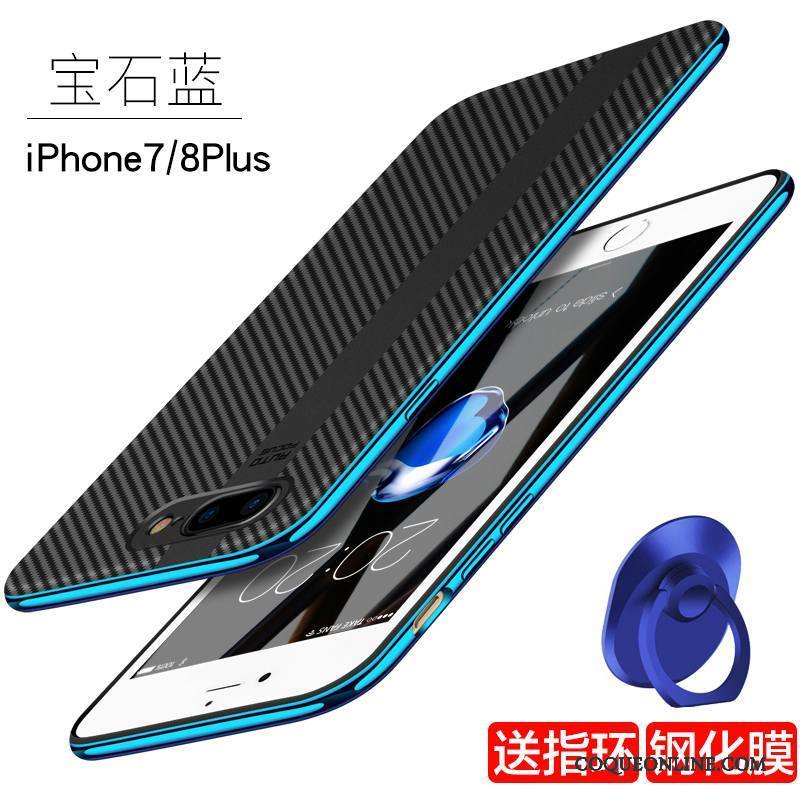 iPhone 7 Plus Incassable Coque De Téléphone Bleu Étui Créatif Silicone Marque De Tendance