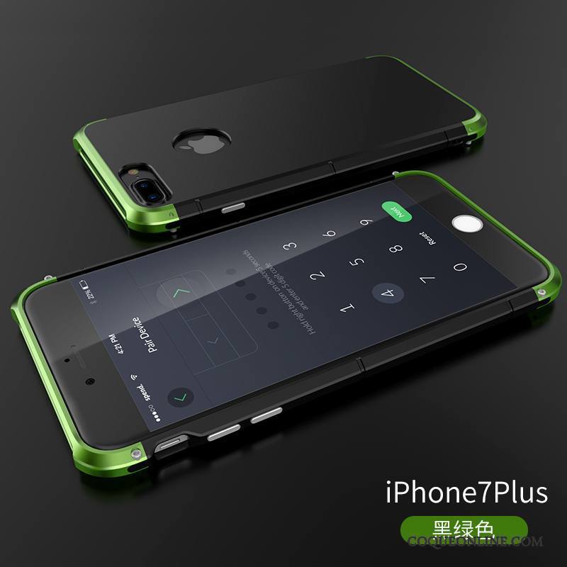 iPhone 7 Plus Métal Étui Protection Coque De Téléphone Nouveau Bleu Incassable
