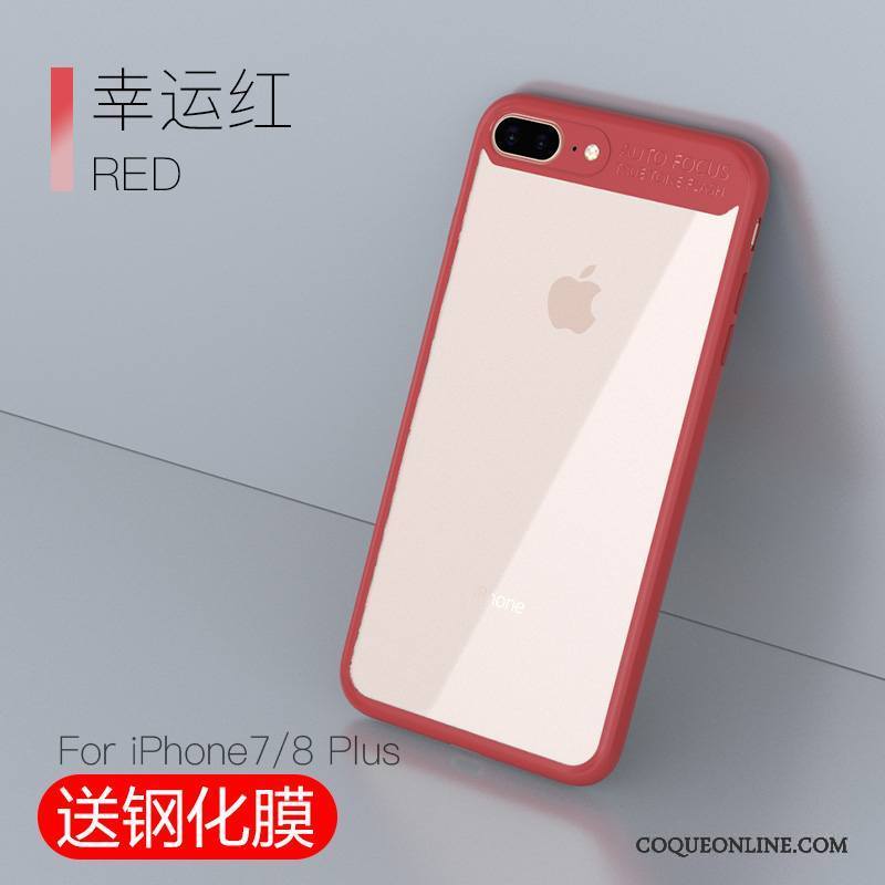 iPhone 7 Plus Nouveau Coque De Téléphone Tout Compris Tendance Étui Incassable Rouge