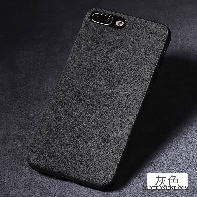 iPhone 7 Plus Personnalité Coque De Téléphone Vin Rouge Tout Compris Créatif Incassable Daim Fourrure