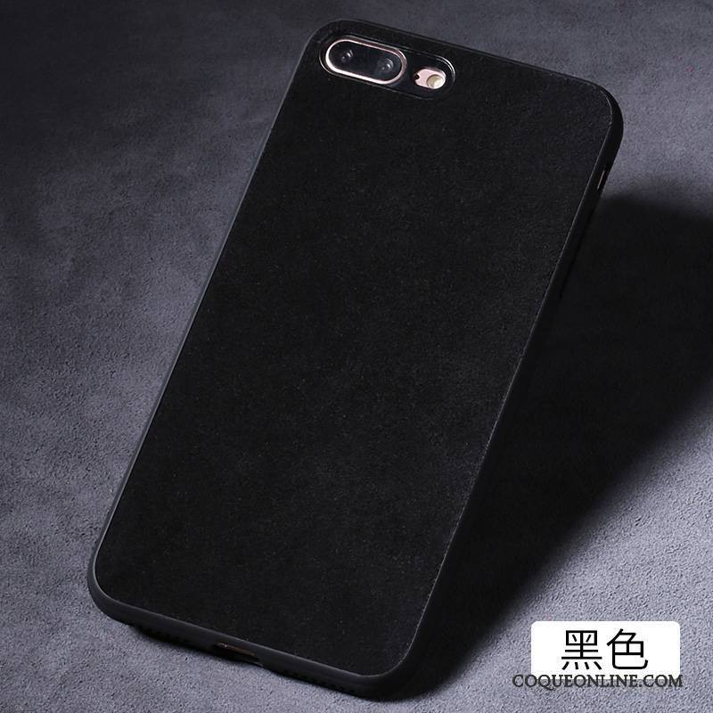 iPhone 7 Plus Personnalité Coque De Téléphone Vin Rouge Tout Compris Créatif Incassable Daim Fourrure