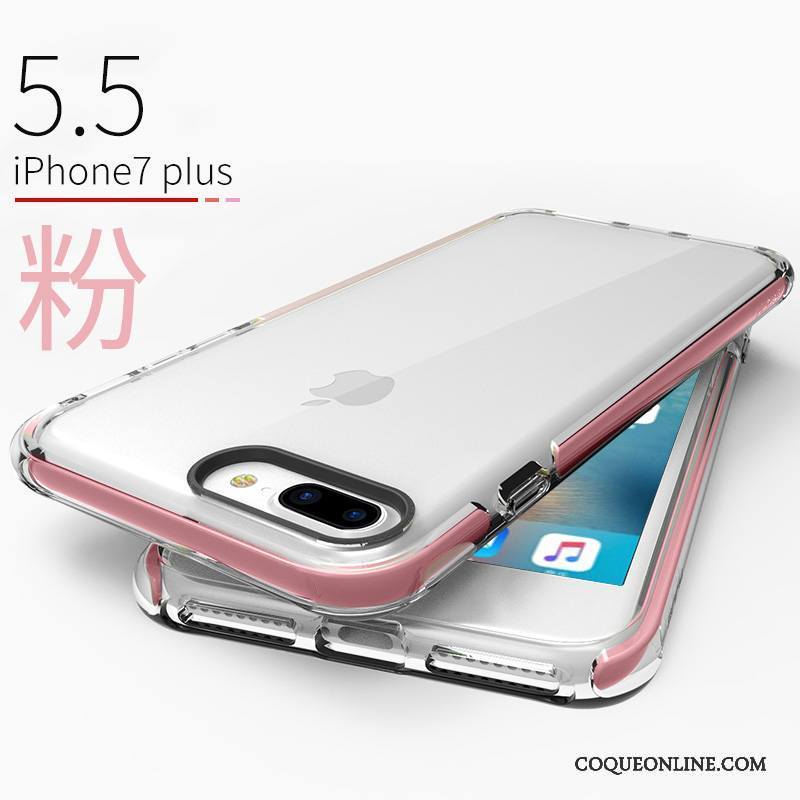 iPhone 7 Plus Personnalité Tout Compris Vert Transparent Étui Coque De Téléphone Incassable