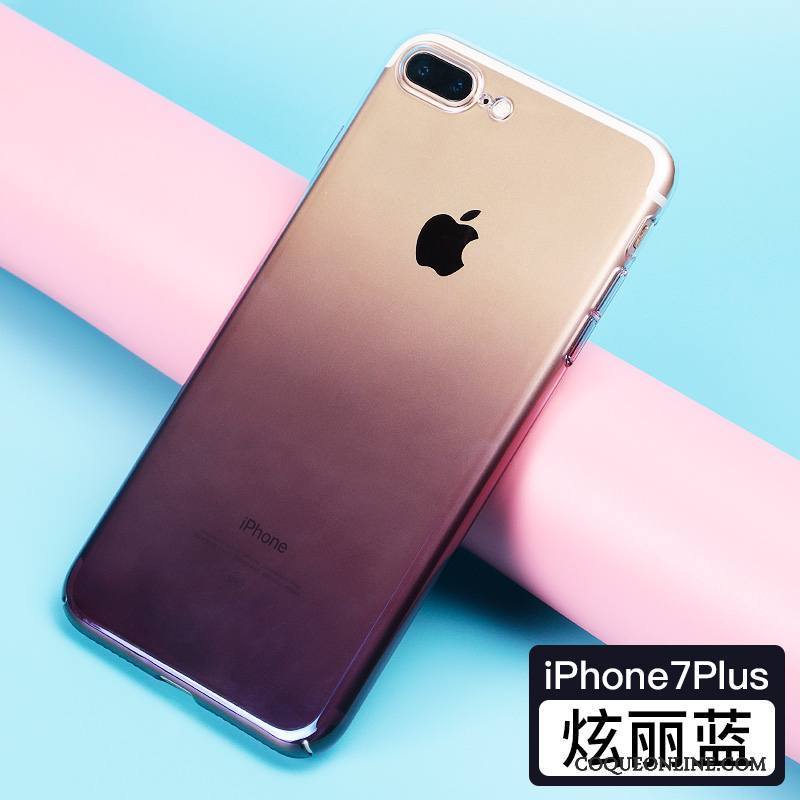 iPhone 7 Plus Placage Bleu Incassable Étui Tendance Nouveau Coque De Téléphone