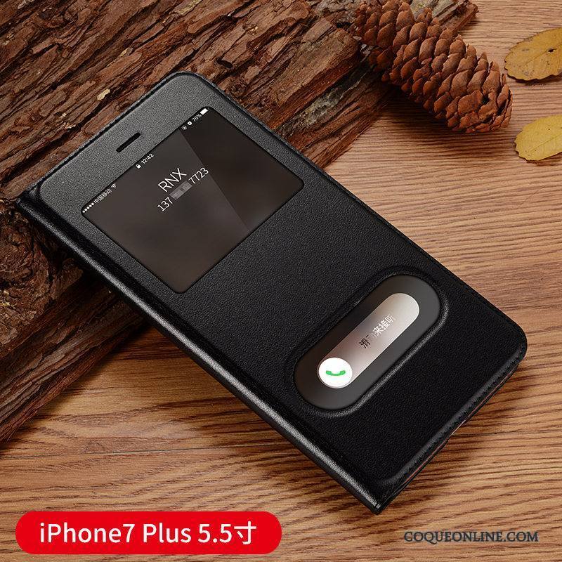 iPhone 7 Plus Protection Bleu Étui Clamshell Étui En Cuir Coque De Téléphone Téléphone Portable