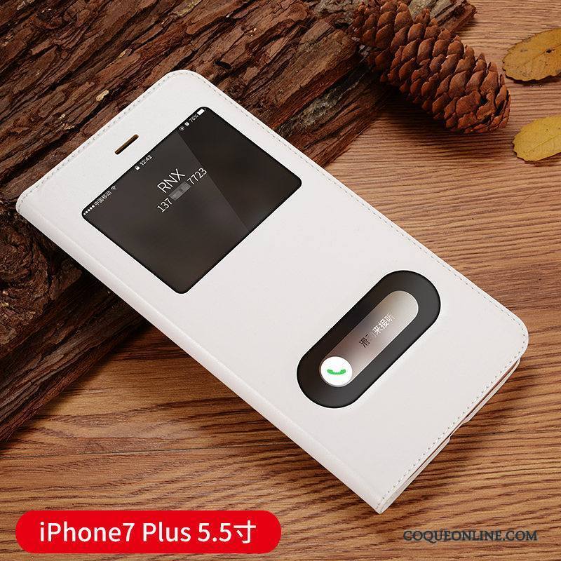 iPhone 7 Plus Protection Bleu Étui Clamshell Étui En Cuir Coque De Téléphone Téléphone Portable