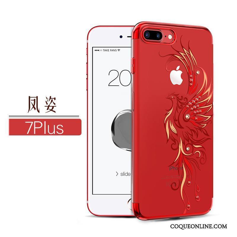 iPhone 7 Plus Protection Rouge Coque Tout Compris Incassable Tendance Difficile