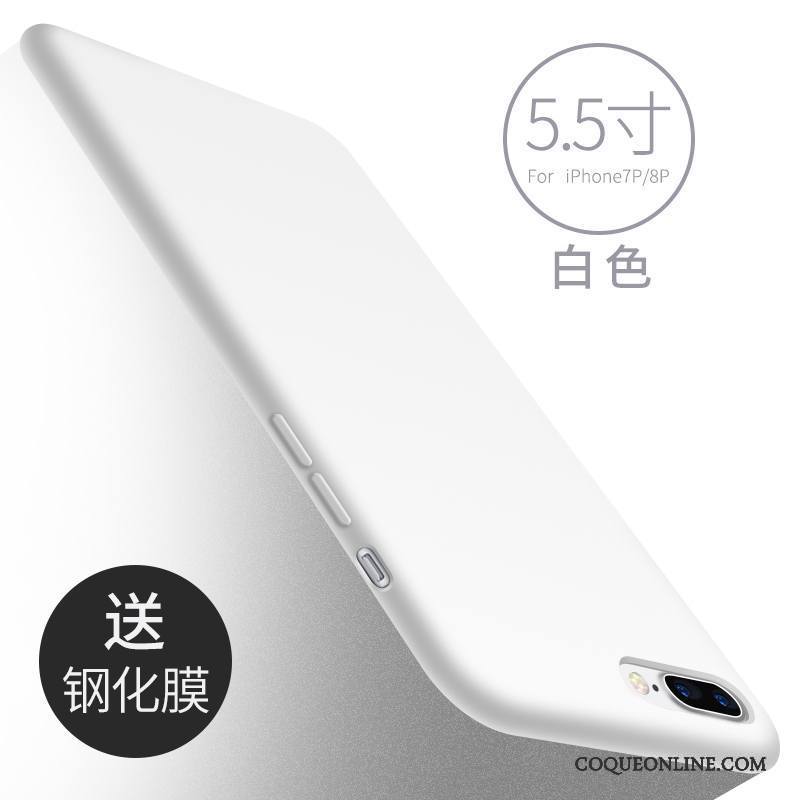 iPhone 7 Plus Étui Coque De Téléphone Tendance Fluide Doux Incassable Vert Silicone