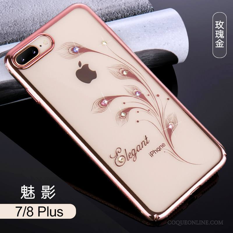 iPhone 7 Plus Étui Luxe Coque De Téléphone Tendance Or Élégant Nouveau