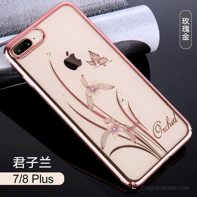 iPhone 7 Plus Étui Luxe Coque De Téléphone Tendance Or Élégant Nouveau