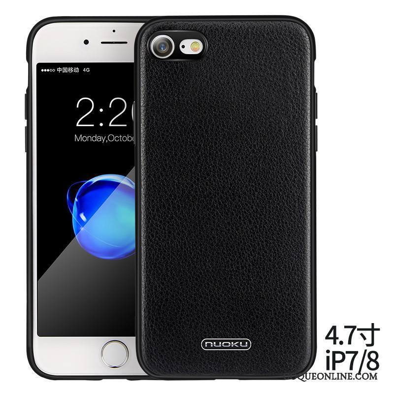 iPhone 7 Protection Incassable Étui Coque De Téléphone Business Téléphone Portable Cuir Véritable