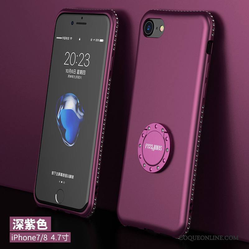 iPhone 7 Silicone Rose Support Coque De Téléphone Incassable Nouveau Fluide Doux