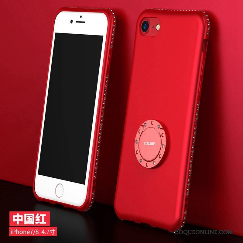 iPhone 7 Silicone Rose Support Coque De Téléphone Incassable Nouveau Fluide Doux