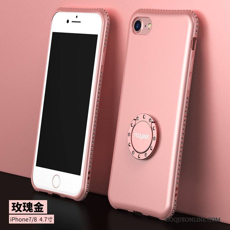 iPhone 7 Silicone Rose Support Coque De Téléphone Incassable Nouveau Fluide Doux