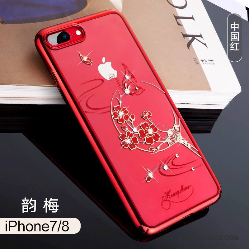 iPhone 7 Tout Compris Rouge Coque De Téléphone Luxe Étui Transparent