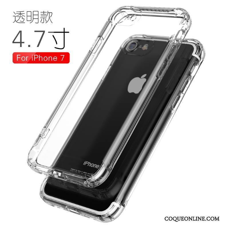 iPhone 7 Tout Compris Transparent Silicone Ballon Étui Fluide Doux Coque De Téléphone