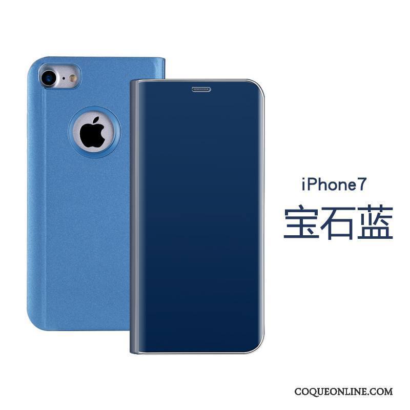 iPhone 7 Étui En Cuir Dimensionnel Housse Or Rose Protection Coque De Téléphone Dragon
