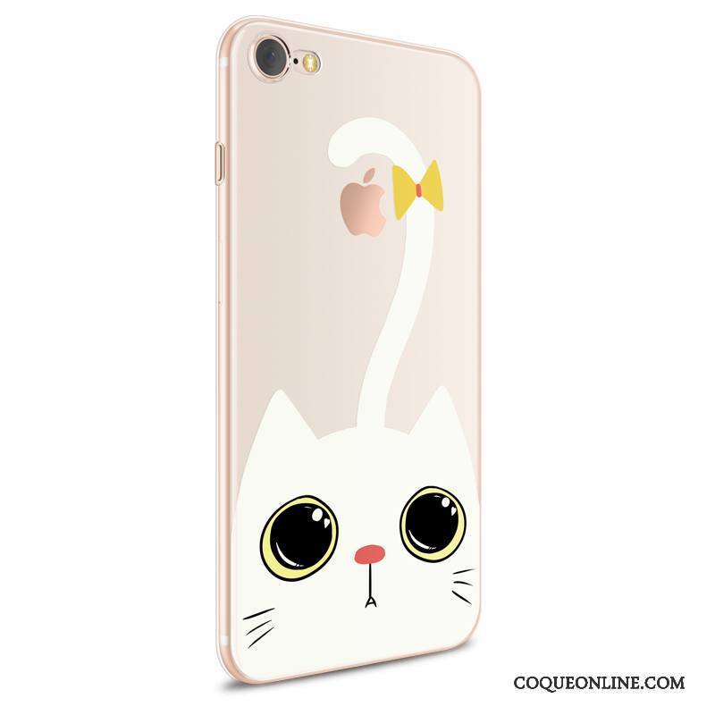 iPhone 8 Charmant Pu Silicone Coque De Téléphone Fluide Doux Dessin Animé Transparent