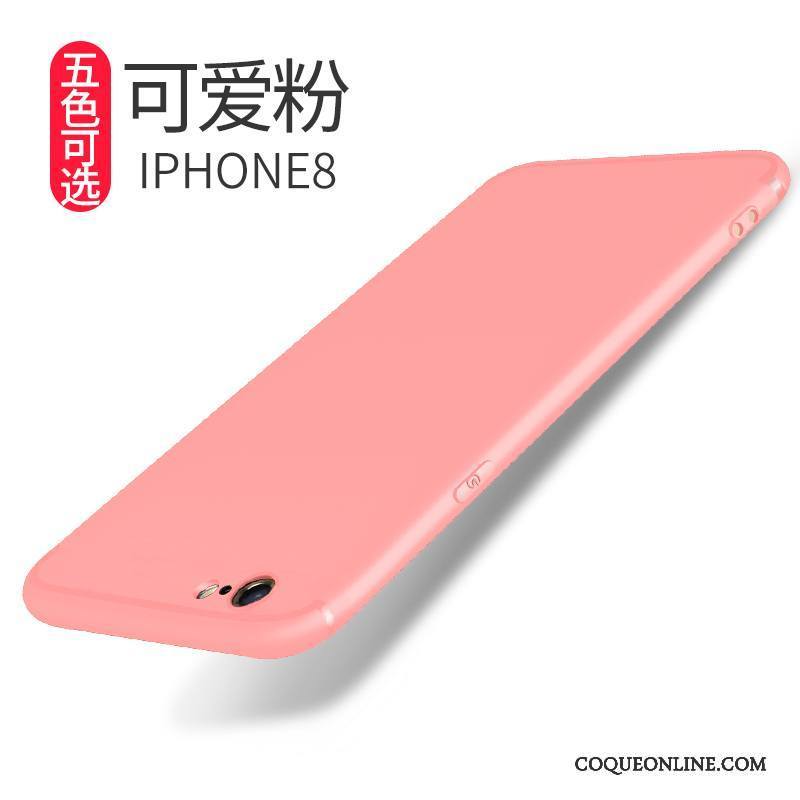 iPhone 8 Coque De Téléphone Fluide Doux Délavé En Daim Silicone Protection Étui Incassable