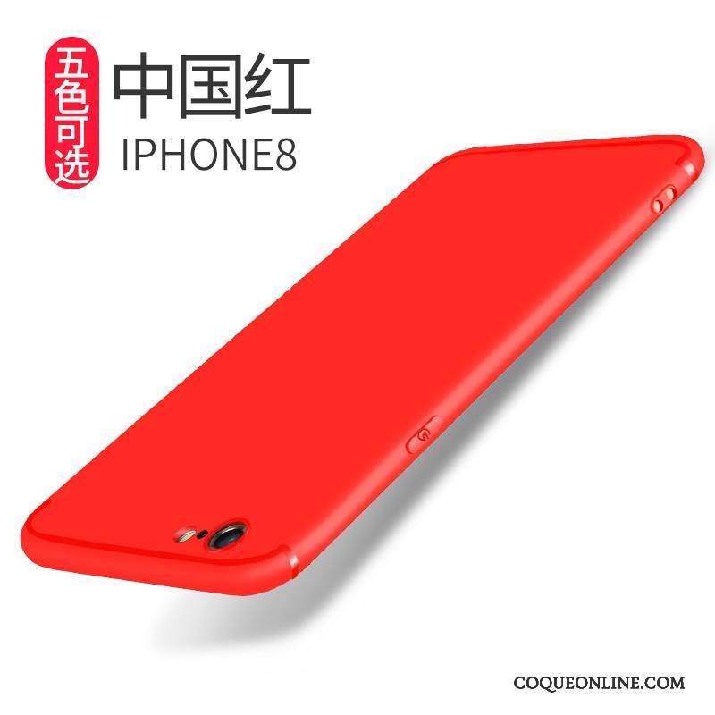 iPhone 8 Coque De Téléphone Fluide Doux Délavé En Daim Silicone Protection Étui Incassable