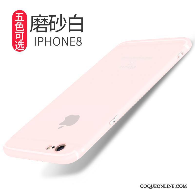 iPhone 8 Coque De Téléphone Fluide Doux Délavé En Daim Silicone Protection Étui Incassable