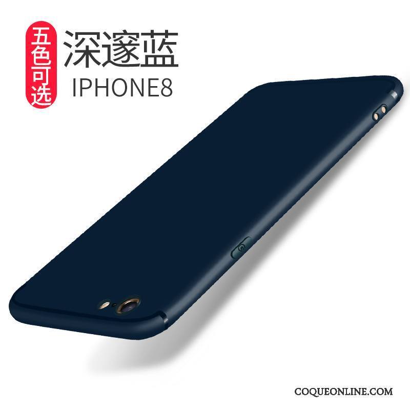 iPhone 8 Coque De Téléphone Fluide Doux Délavé En Daim Silicone Protection Étui Incassable