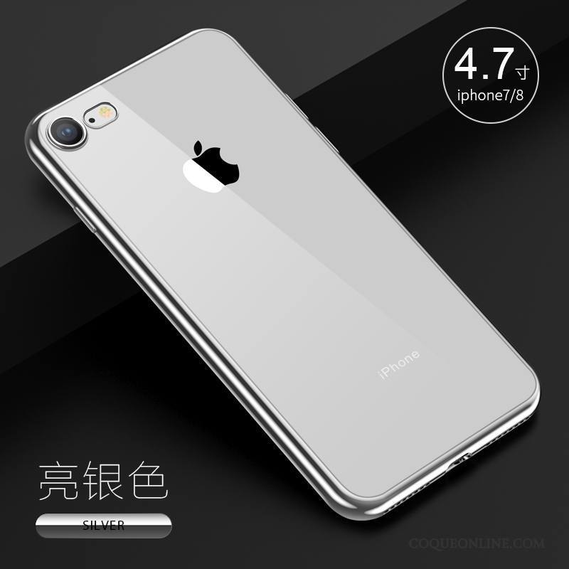 iPhone 8 Coque De Téléphone Silicone Transparent Très Mince Étui Fluide Doux Incassable