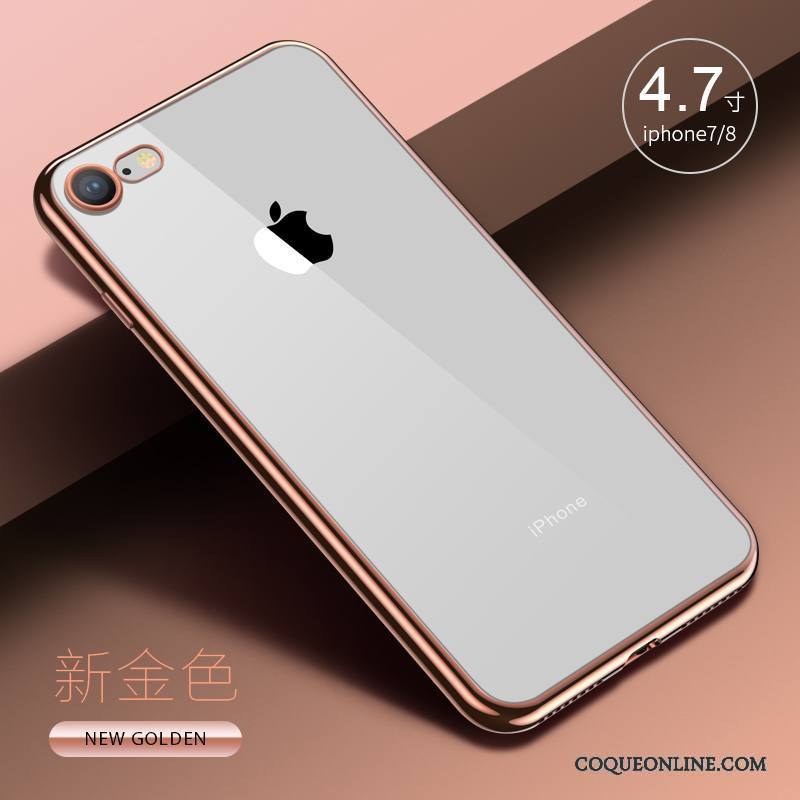 iPhone 8 Coque De Téléphone Silicone Transparent Très Mince Étui Fluide Doux Incassable