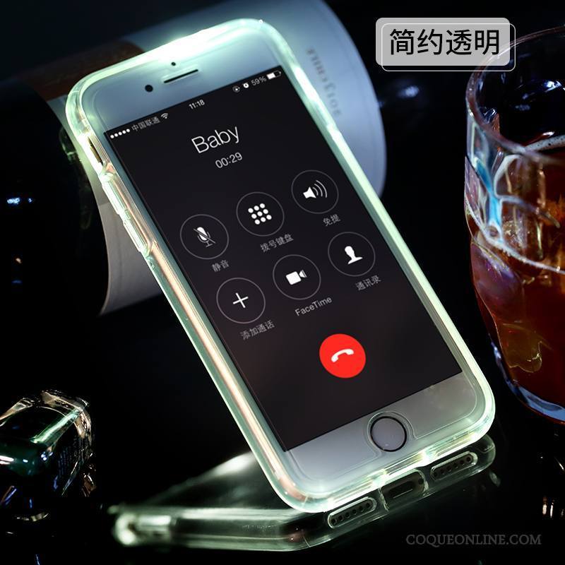 iPhone 8 Coque De Téléphone Étui Transparent Bleu Difficile Cool Tendance